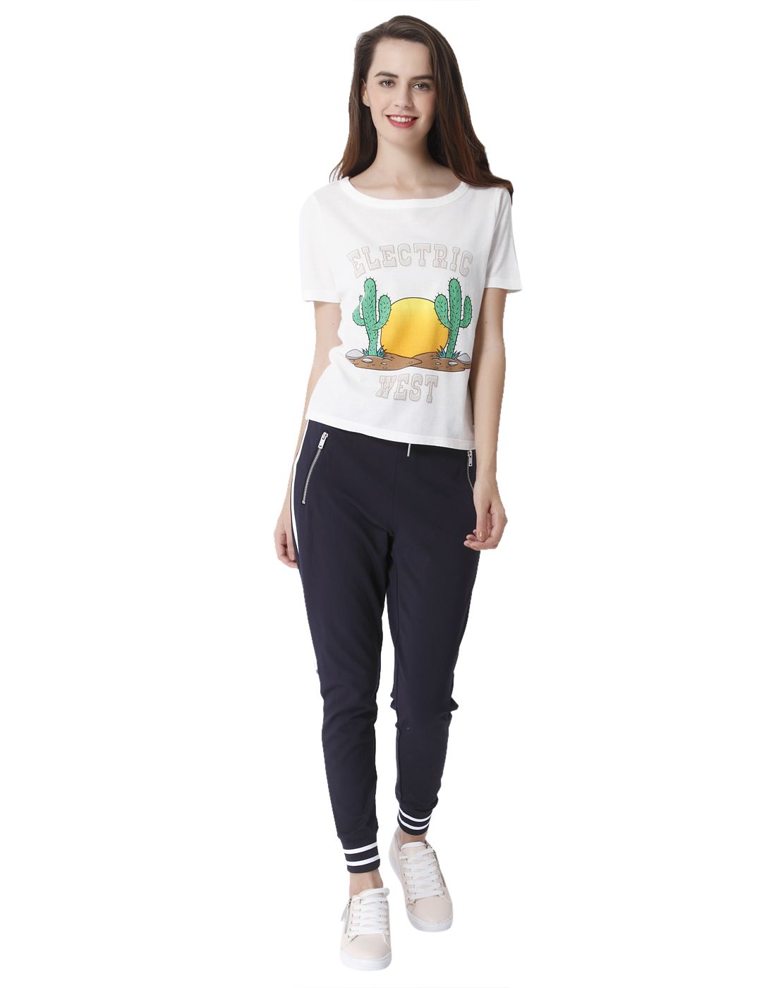 Only Casual Wear Printed Women T-shirt